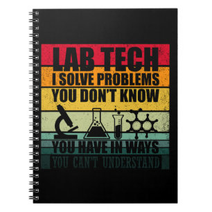 Carnet Funny lab tech cite laboratoire technicien humour