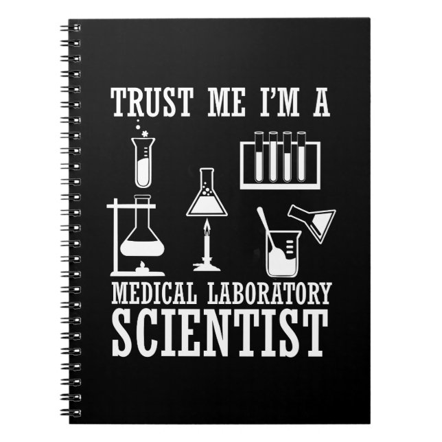 Carnet Funny laboratoire médical technicien scientifique  (Devant)
