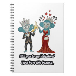 Carnet Funny Monkey Couple Valentine's Day
