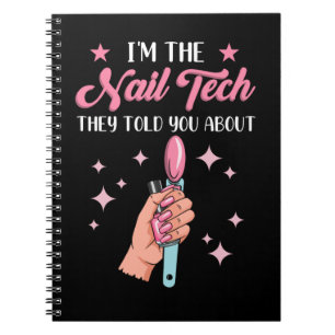 Carnet Funny Nail Tech Emlpoyee Manicure Coworker