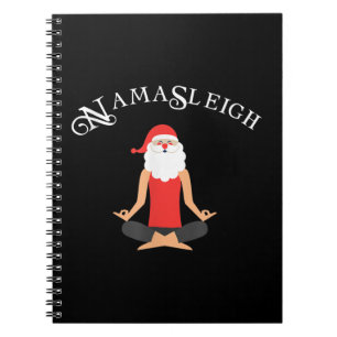 Carnet Funny Namasleigh Chemise de Noël Yoga Xmas Don T