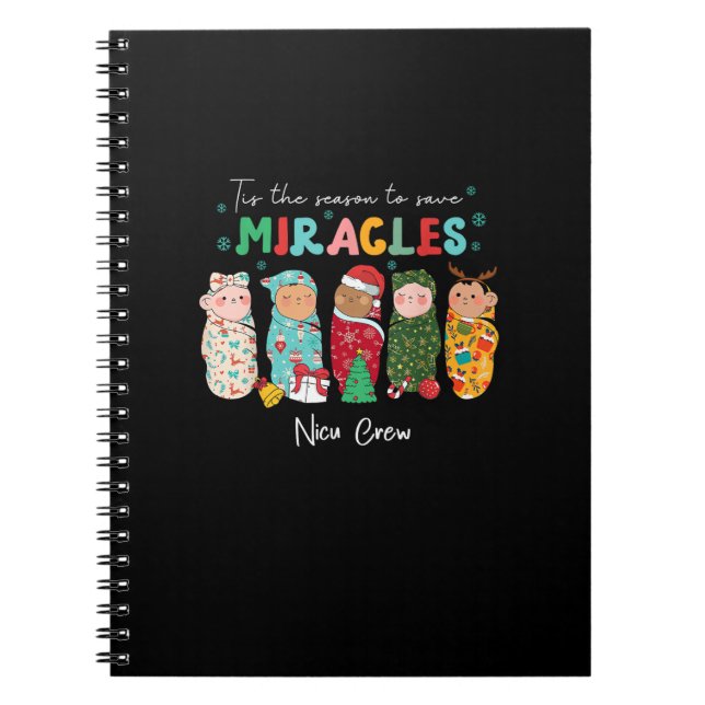 Carnet Funny Nicu Nurse Infirmière Appréciation Noël (Devant)