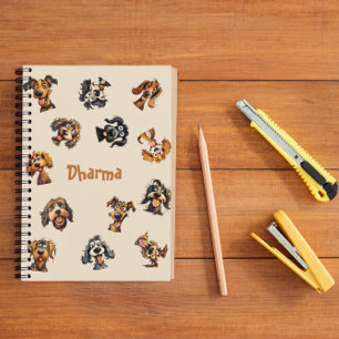 Carnet Funny Personnalisé cadeau Amoureux des chiens pers