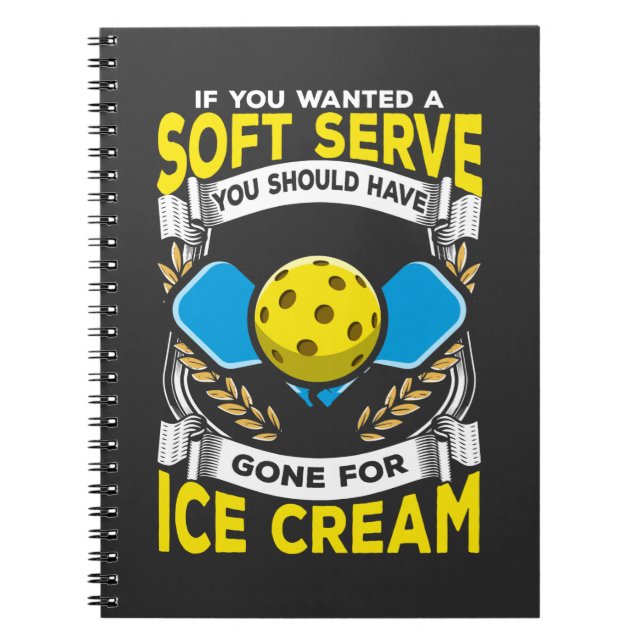 Carnet Funny Pickleball Player Servez Sport Sarcastique (Devant)