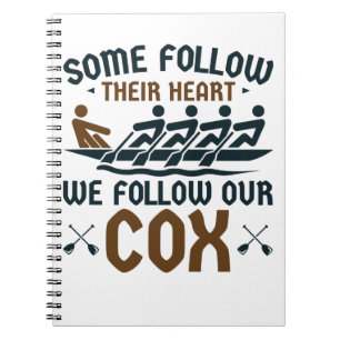 Carnet Funny Rowing Team Coxswain Nous Suivons Notre Cox