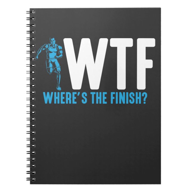 Carnet Funny Running et Marathon Citation de triathlon sp (Devant)