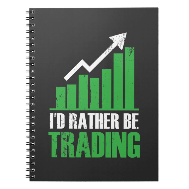 Carnet Funny Stock Market Trading Day Trader Investisseur (Devant)
