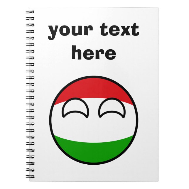 Carnet Funny Trending Geeky Hungary Countryball (Devant)