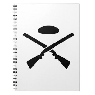 Carnet Fusils de chasse croisés de tir de piège