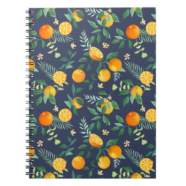 Carnet Fusion d'agrumes : Oranges à l'air tropical (Devant)
