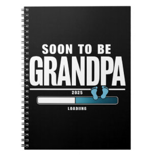 Carnet Futur Grand-Père Homme ÉTÉ 2025 Nouveau Grand-Père