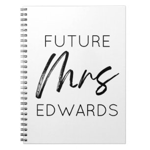 Carnet Futur Madame Custom Nom Mariée Pour Devenir Fiancé