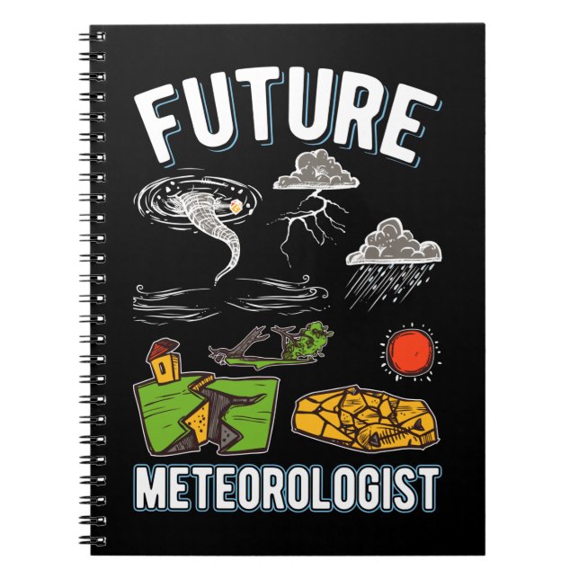 Carnet Futur météorologue Garçons Filles Météo Watcher (Devant)
