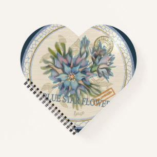 Carnet G Bureau de création Fleur bleue