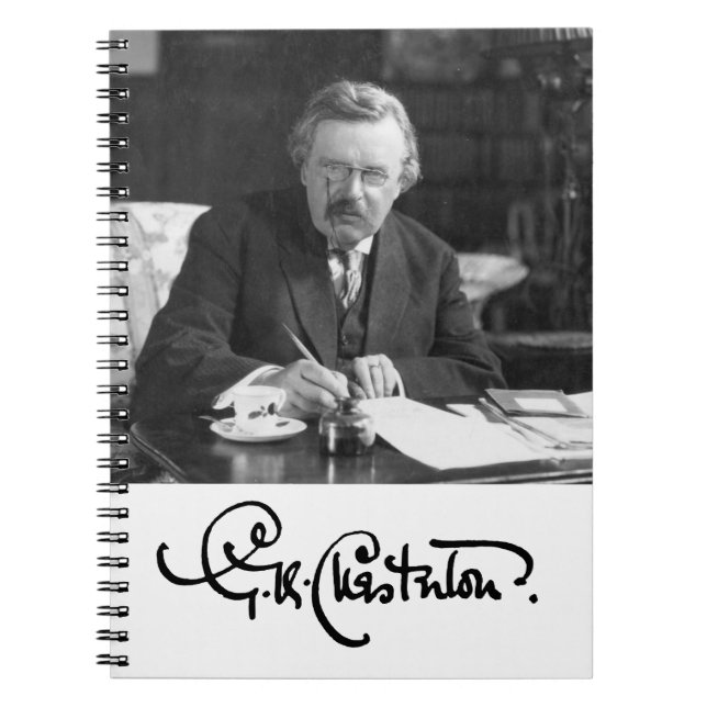 Carnet G. K. Chesterton au travail (Devant)