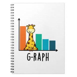 Carnet G-raph Funny Giraffe Graph Pun