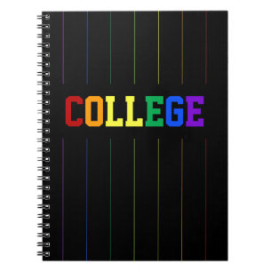 Carnet gai de filets d'arc-en-ciel de Colleg