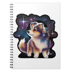 Carnet Galaxie à chiens de mouton de Shetland
