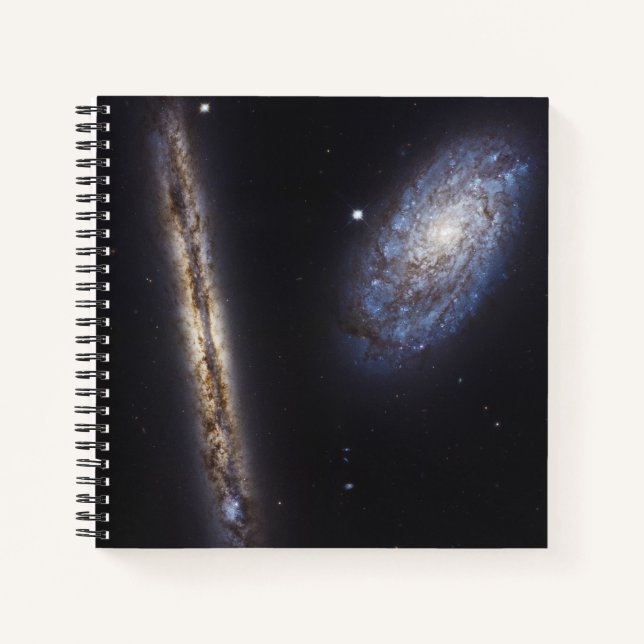 Carnet Galaxie Edge-On Ngc 4302 & Galaxie Tilted Ngc 4298 (Devant)