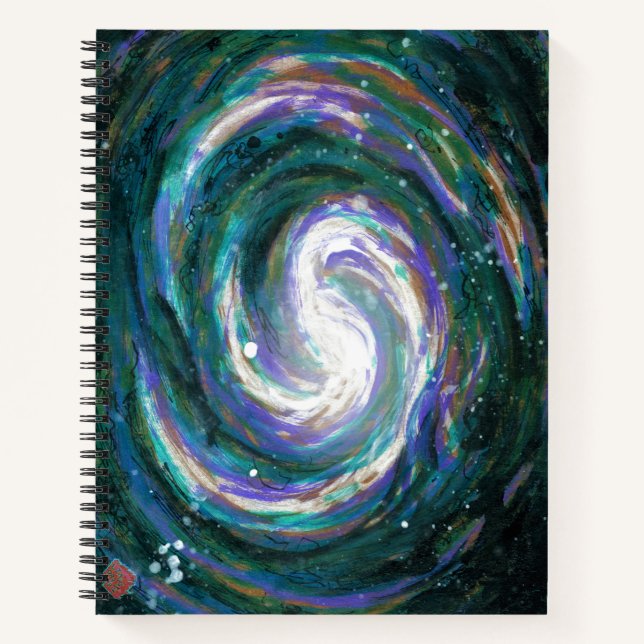 Carnet Galaxie spirale dans l'espace (Devant)