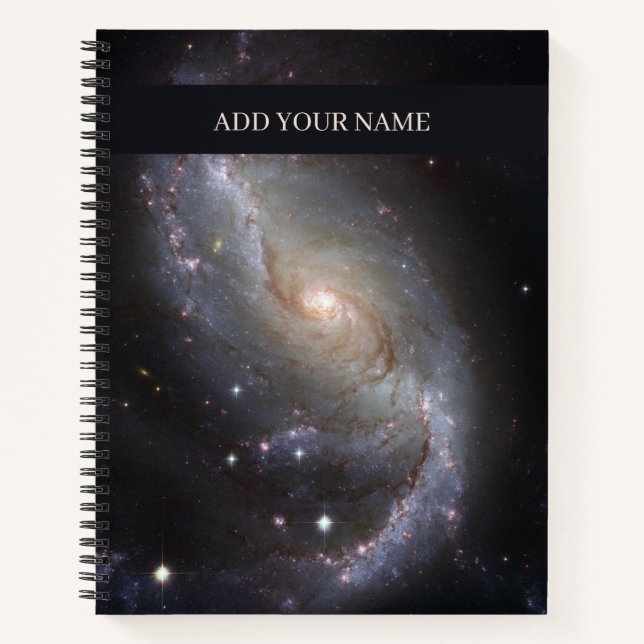 Carnet Galaxie spirale personnalisée (Devant)