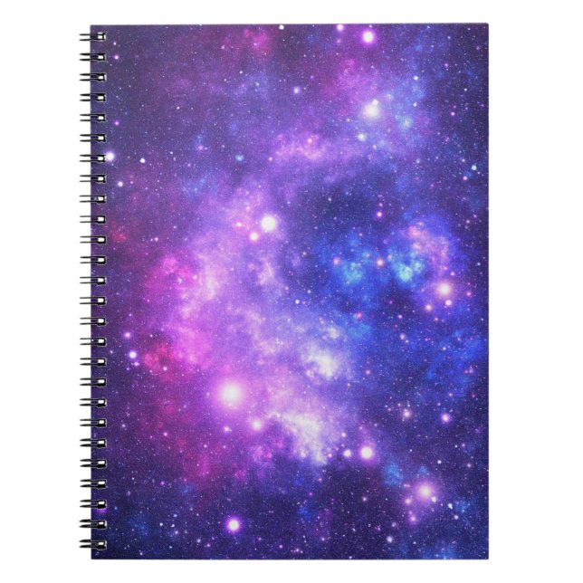 Carnet Galaxy cosmos motif scrapbooking (Devant)