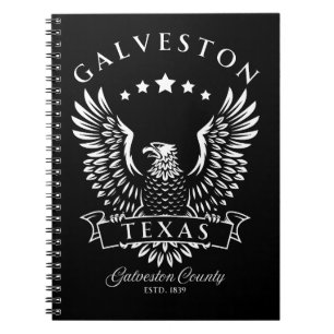Carnet Galveston Texas Vintage Eagle