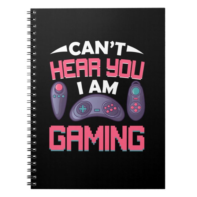 Carnet Gamer Cadeau Je Joue (Devant)