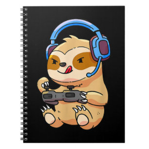 Carnet Gamer Sloth Jouer Sloth Gift