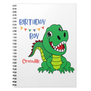 Carnet Garçon crocodile anniversaire, Tout-petit Annivers