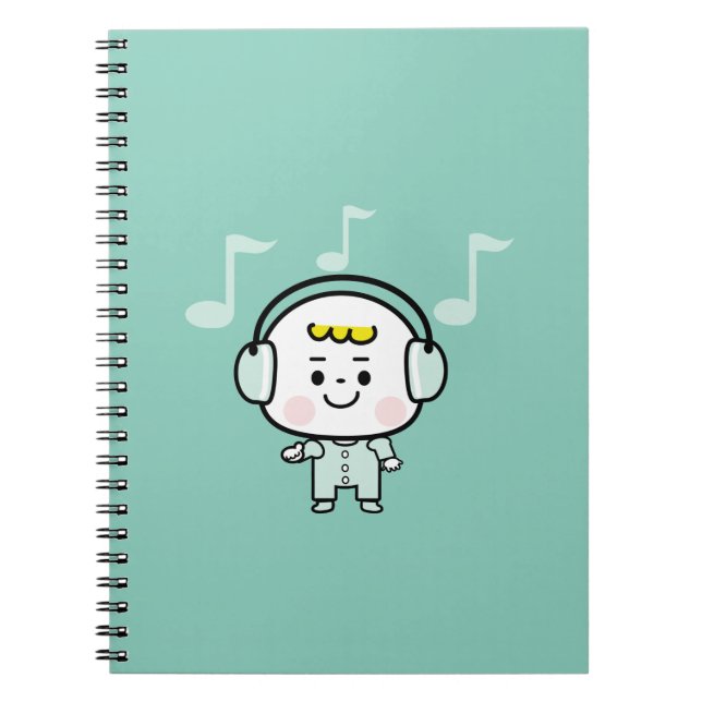 Carnet garçon musical (Devant)