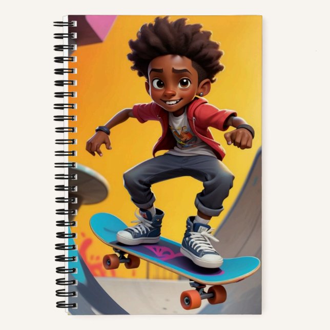 Carnet Garçon Skateur (Recto)