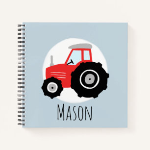 Carnet Garçon's mignon Red Farm Tracteur école pour enfan