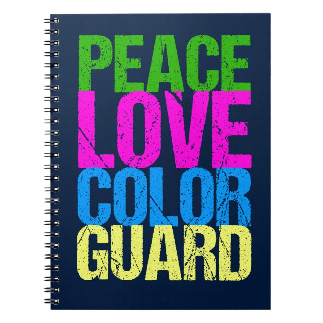 Carnet Garde de couleurs Peace Love (Devant)