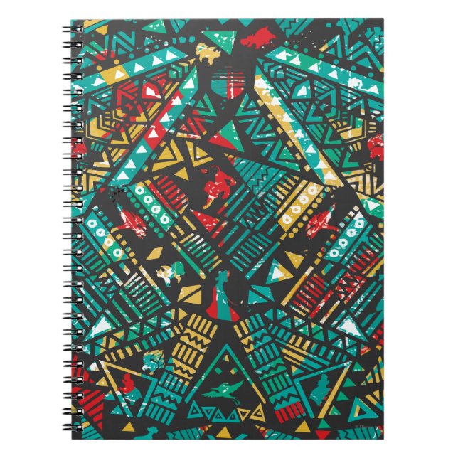 Carnet Garde-lions | Motif africain (Devant)