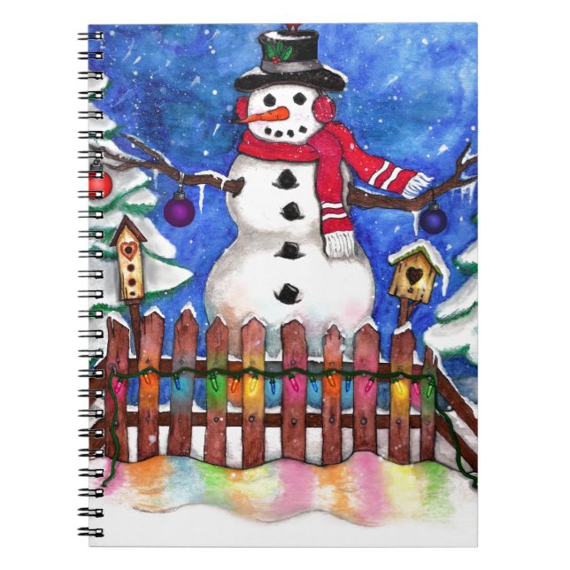 Carnet Garden Snowman (Devant)