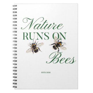 Carnet  Gardener Gift Save the Bees for Eco-friendly gift