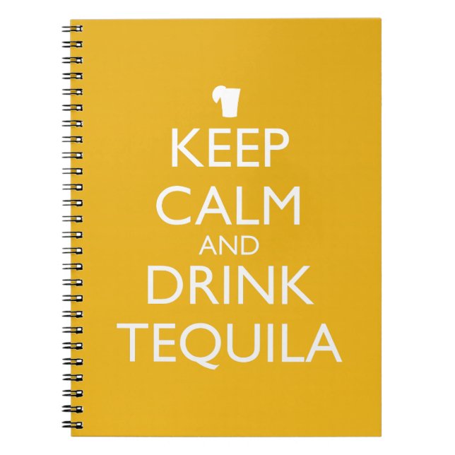CARNET GARDER CALME ET BOIRE TEQUILA (Devant)