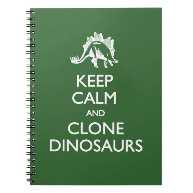 Carnet Gardez Le Calme Clone Dinosaures (Devant)