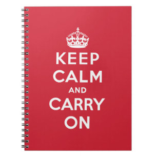 Carnet Gardez le calme et continuez