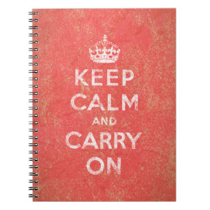 Carnet Gardez le calme et continuez