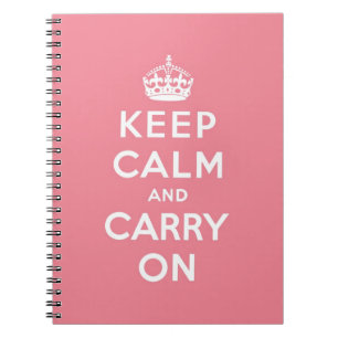 Carnet gardez le calme et continuez l'original