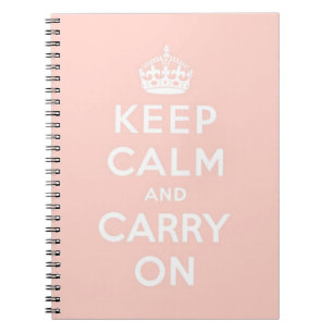 Carnet gardez le calme et continuez l'original