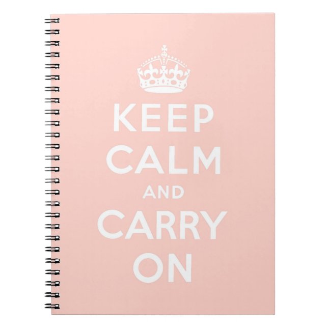 Carnet gardez le calme et continuez l'original (Devant)