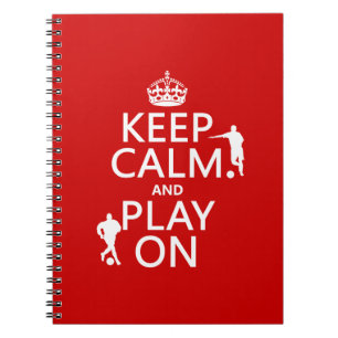 Carnet Gardez le calme et le jeu sur (le