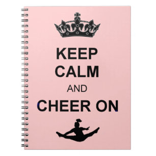 Carnet Gardez le calme et l'encouragez dessus