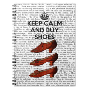 Carnet Gardez les chaussures calmes d'achat