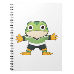 Carnet Gardien de but grenouille mignon Design Kawaii Foo
