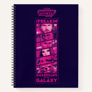 Carnet Gardiens de la Galaxie Équipe Yeux Gros Plan Graph
