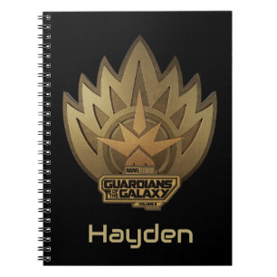 Carnet Gardiens de la Galaxie Insigne Doré